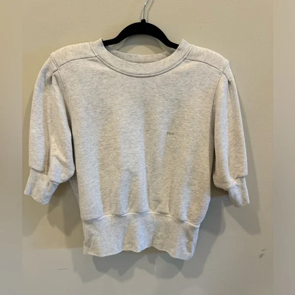 Frame Denim Tops Frame Size Small Short Puff Sleeve Sweatshirt